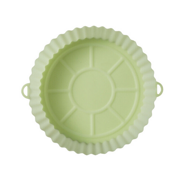 Air Fryer Accessories Food Grade Silicone Round Baking Tray Air Fryer Liner Pizza Oven Basket Mat