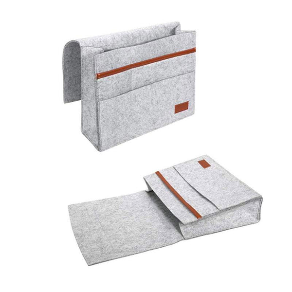 Storage Boxes Felt Bedside Table Bag Organiser Multi Pocket Home Organisation