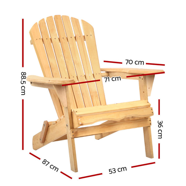 Patio Chairs Gardeon Outdoor Chairs Furniture Beach Lounge Wooden Adirondack Garden Patio