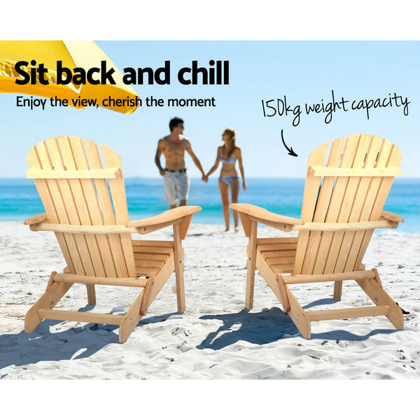 Patio Chairs Gardeon Outdoor Chairs Furniture Beach Lounge Wooden Adirondack Garden Patio