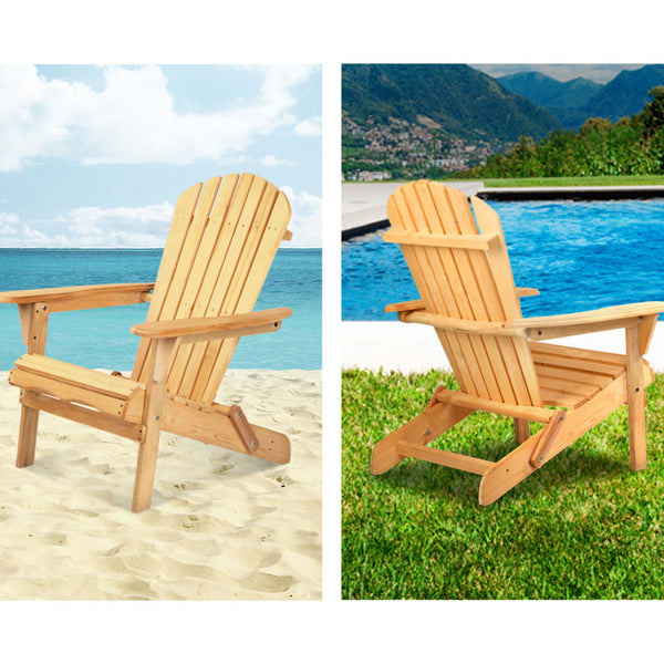 Patio Chairs Gardeon Outdoor Chairs Furniture Beach Lounge Wooden Adirondack Garden Patio