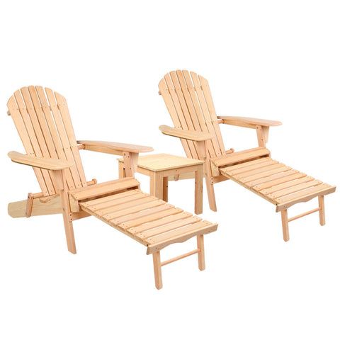 Patio Furniture Sets Gardeon 3 Piece Outdoor Beach Chair And Table Set