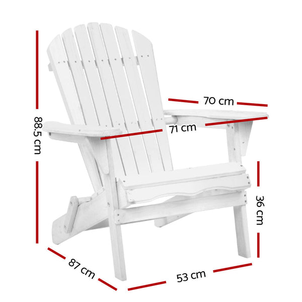 Patio Chairs Gardeon Outdoor Furniture Adirondack Chairs Beach Lounge Wooden Patio Garden