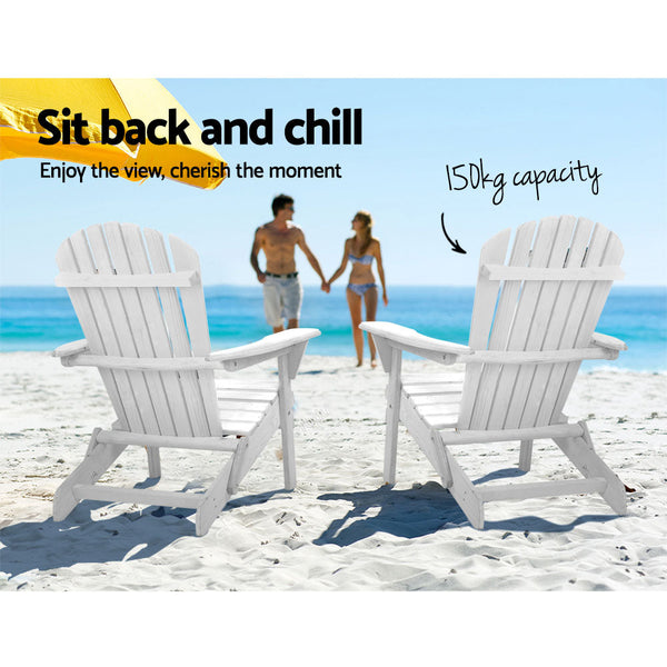 Patio Chairs Gardeon Outdoor Furniture Adirondack Chairs Beach Lounge Wooden Patio Garden