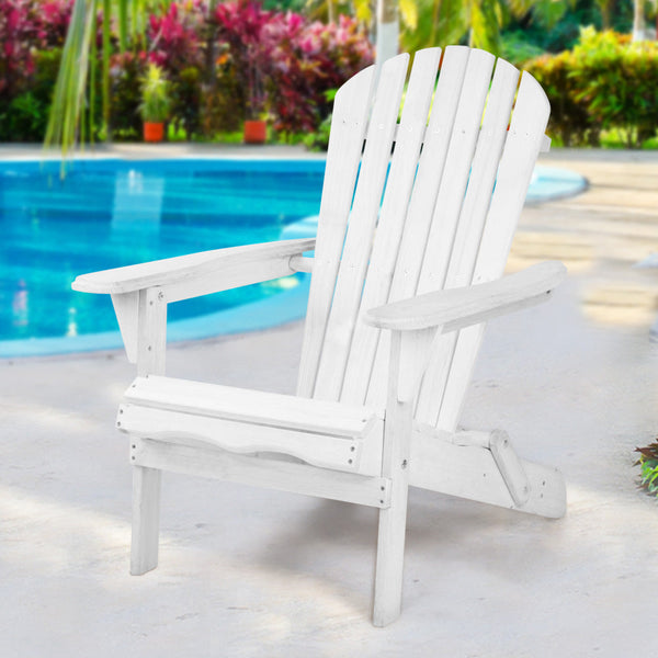 Patio Chairs Gardeon Outdoor Furniture Adirondack Chairs Beach Lounge Wooden Patio Garden