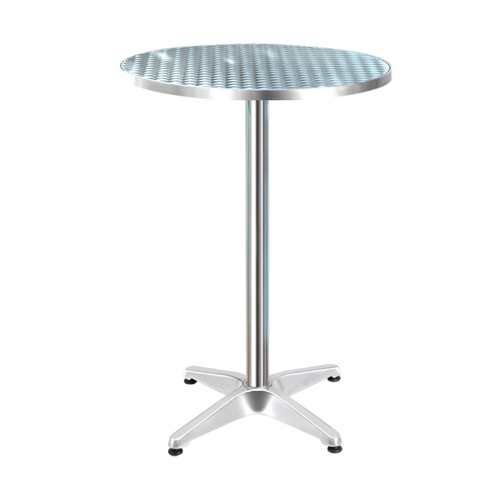 Bar Tables Gardeon Outdoor Bar Table Indoor Furniture Adjustable Aluminium Round 70 Inch 110Cm S