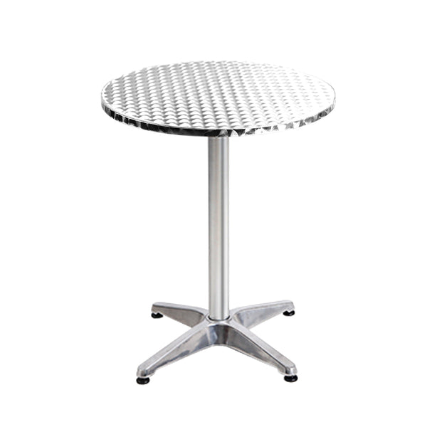 Bar Tables Gardeon 4Pcs Outdoor Bar Table Furniture Adjustable Aluminium Cafe Round