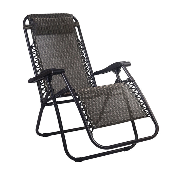 Patio Chairs Gardeon Outdoor Portable Recliner Grey