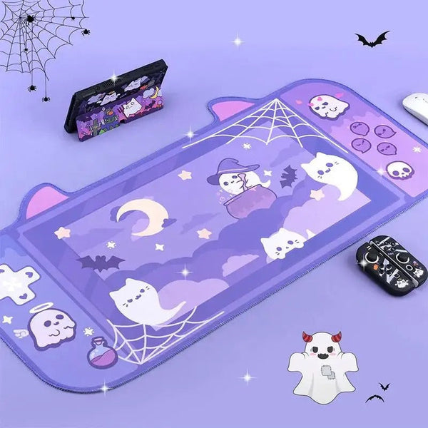 Desk Mats Mouse Pad Light Violet Cute Kawaaii Game Non Slip Soft Rubber Mat For Computers