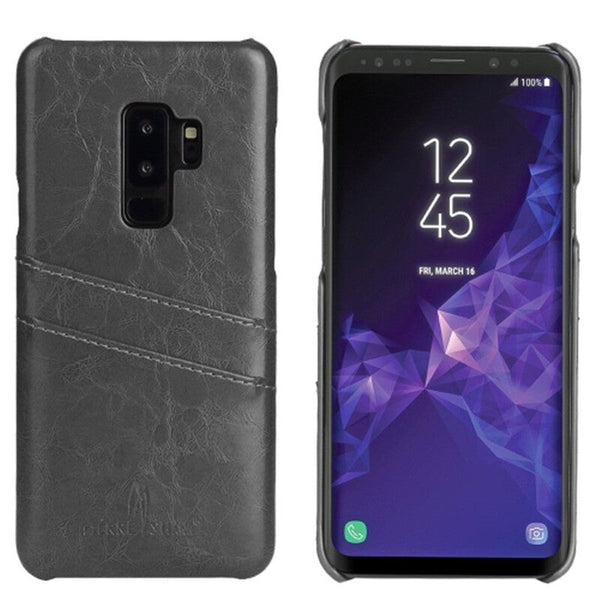 Cases, Covers & Skins Retro Oil Wax Texture Pu Leather Case For Galaxy S9 With Card Slotsgrey