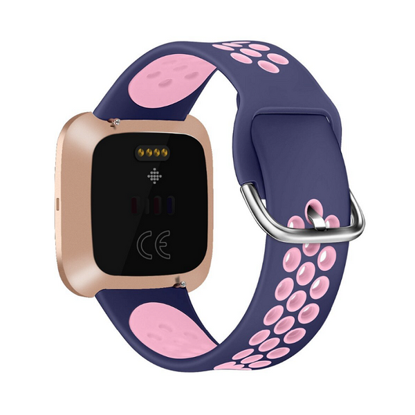 Watch Bands Smart Watch Wristband 2 Color Silicone Strap Reverse Buckle Band For Fitbit Versa 1