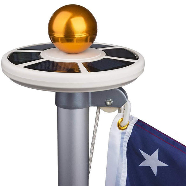 Flag Pole Solar Power Automatic Light Night Super Bright Flagpole Lamp