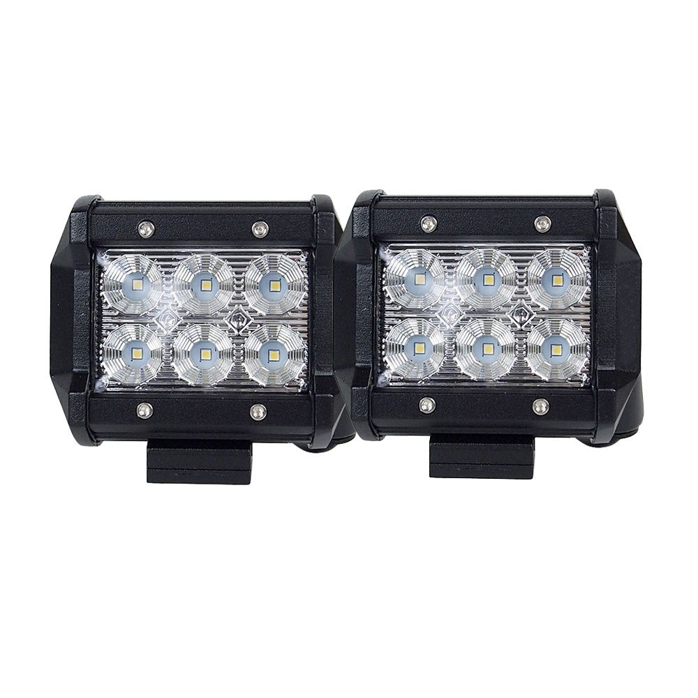 Car Lights Pair 4Inch Cree Led Work Light Bar Flood Beam Offroad Driving Lamp Reverse Fog