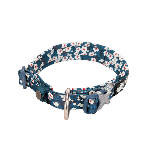 Dog Collars Floral Collar Saxony Blue 2Xl