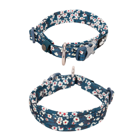 Floral Collar Saxony Blue 3Xl