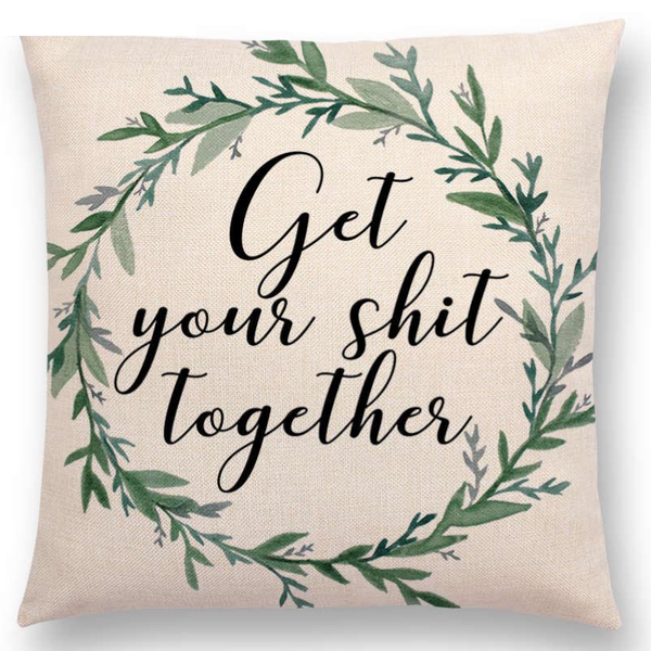 Cushions & Decorative Pillows Floral Inspirational Sayings Cushion Covers