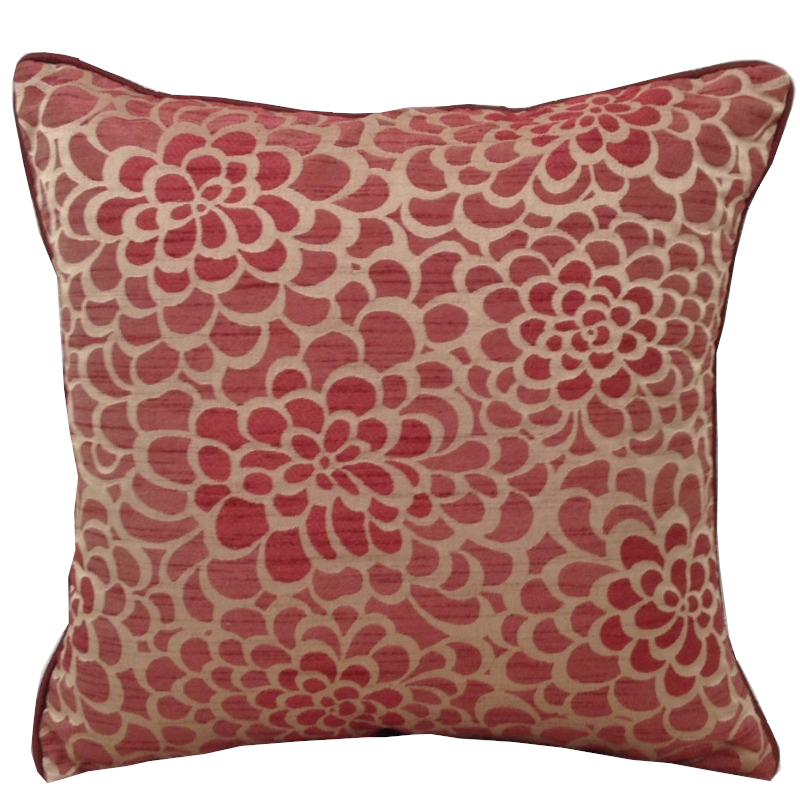 Cushion Covers Flower Marone Petal Design Cushion Cover Maroon