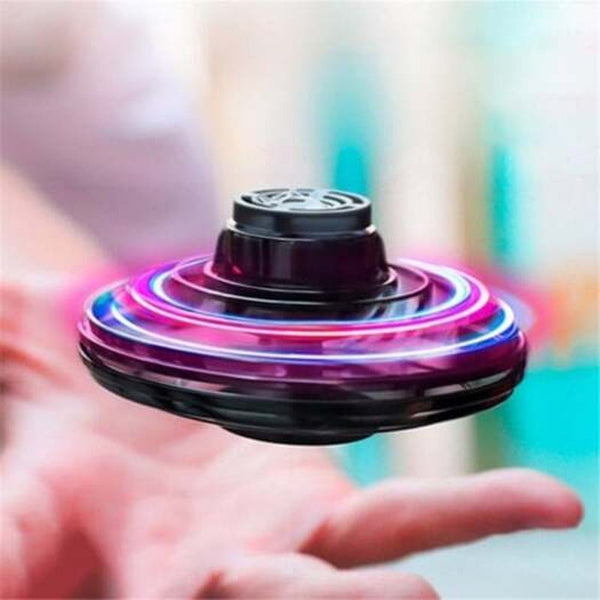 Other Outdoor Toys Flynova Gyro Aircraft Toy Handheld Mini Flying Rotator Drone Ufo Led Finger Rotary Kids Gift Wine Red