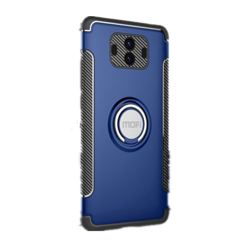 Cases, Covers & Skins For Mysterious Series Huawei Mate 10 Shockproof Protective Back Cover Case With Magnetic Ring Holder Blue