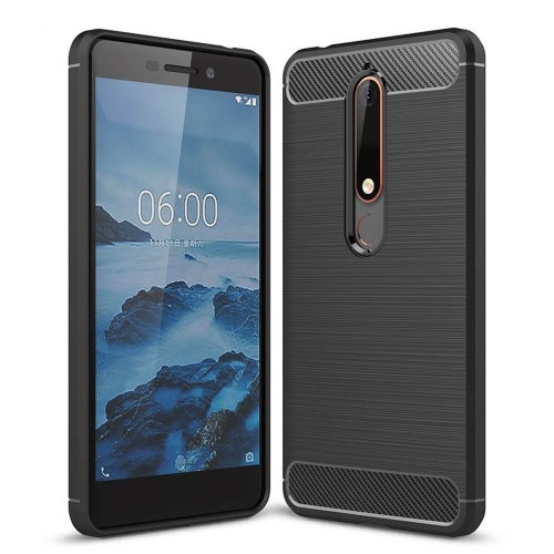 Cases, Covers & Skins Nokia 6 2018 Brushed Texture Carbon Fiber Shockproof Tpu Protective Back Case