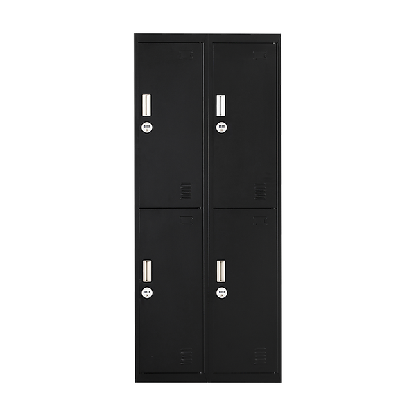 Cabinets & Cupboards Four Door Office Gym Shed Storage Locker Black 4 Digit Combination