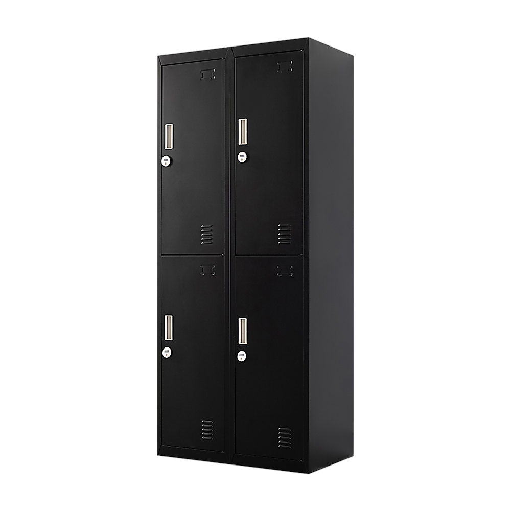 Cabinets & Cupboards Four Door Office Gym Shed Storage Locker Black 4 Digit Combination