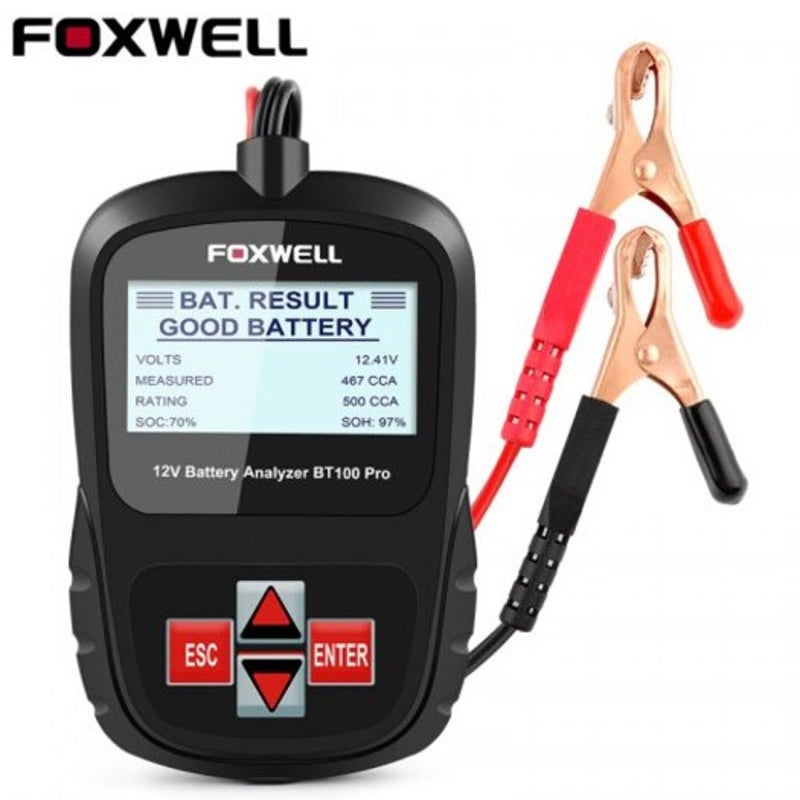 Battery Testers Bt100 Pro 12V Car Battery Tester For Lead Acid Flooded Agm Gel United Kingdom