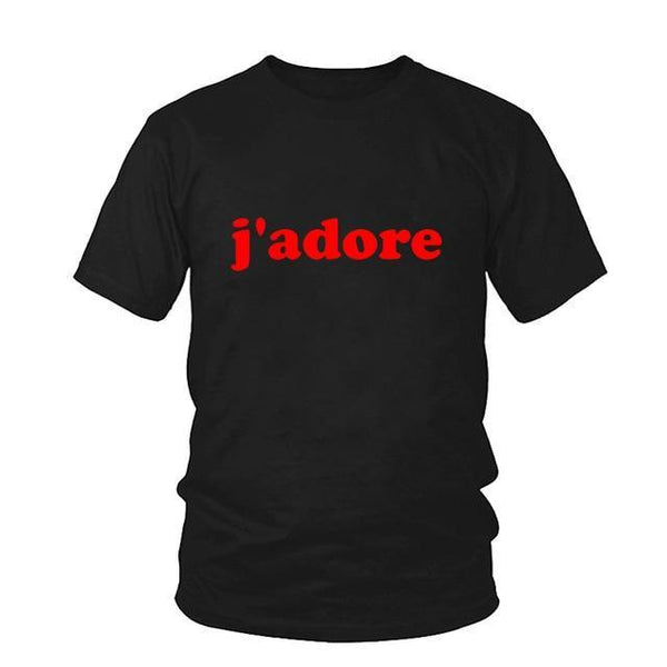 Tops French J'adore T Shirt