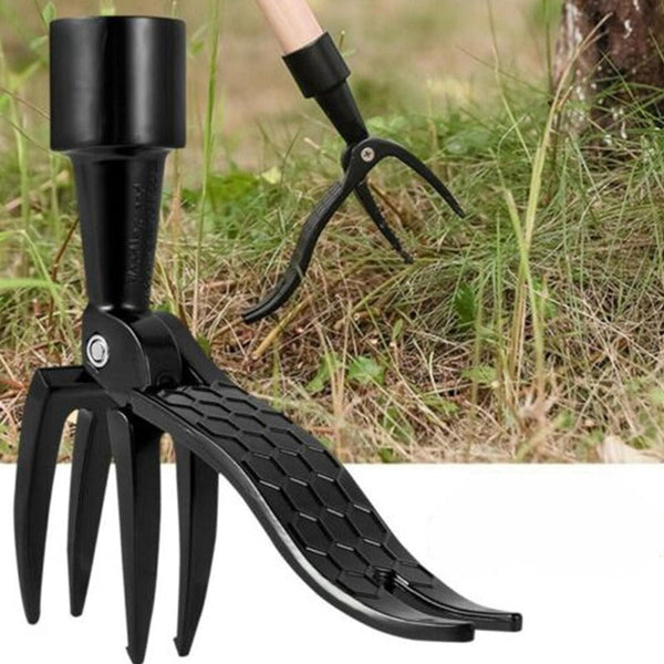 Weed Puller Tool 4 Claws Manual Weeder Root Remover Steel Outdoor Gardening Lawn Maintenance Equipment