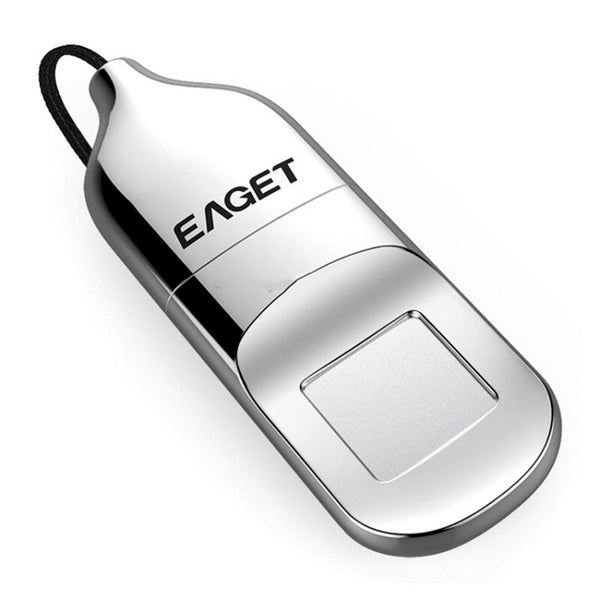 USB Flash Drives Fu5 64Gb Usb 2.0 Fingerprint Encryption Password Disk Silver