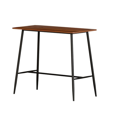 Bar Tables Artiss Bar Table Industrial Dining Desk High Wood Kitchen Shelf Wooden Cafe Pub