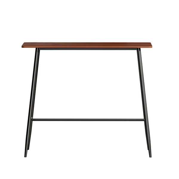 Bar Tables Artiss Bar Table Industrial Dining Desk High Wood Kitchen Shelf Wooden Cafe Pub