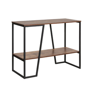 Hall Tables Artiss Console Table 106Cm 2 Tier Walnut Cora