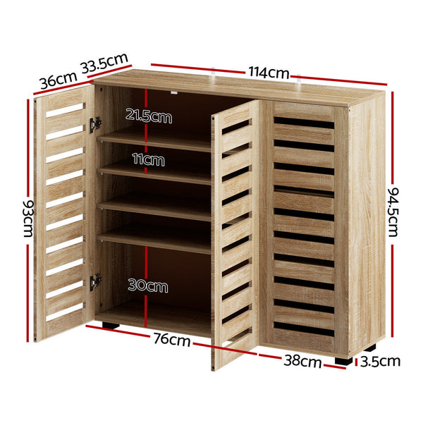 Shoe Cabinets Artiss Shoe Cabinet 30 Pairs Adjustable Shelf