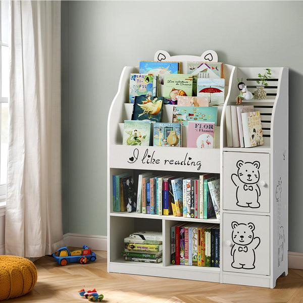 Kids Bookshelves Keezi 4 Tiers Kids Bookshelf Storage Children Bookcase Toy Organiser Display