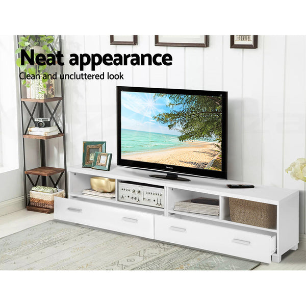 TV Stands & Entertainment Units Artiss Tv Stand Entertainment Unit With Drawers White