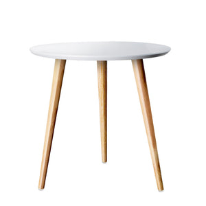 Coffee Tables Artiss Coffee Table Round Side End Tables Bedside Furniture Wooden Scandinavian