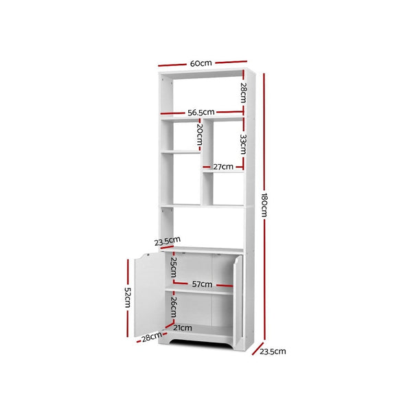 Bookshelves Artiss Bookshelf Display Shelf Adjustable Storage Cabinet Bookcase Stand Rack