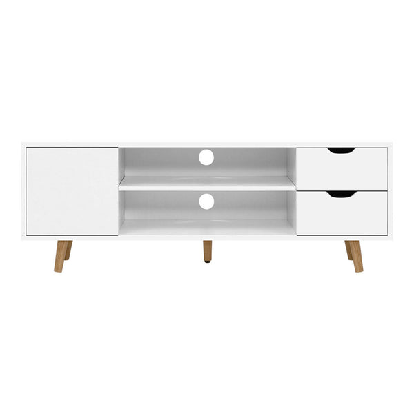 TV Stands & Entertainment Units Artiss Tv Cabinet Entertainment Unit Stand Wooden Scandinavian 120Cm White