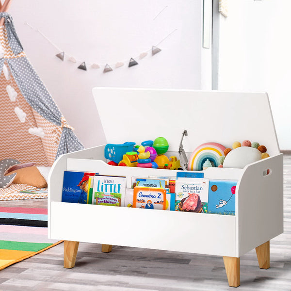 Kids Bookshelves Keezi Kids Toy Box Bookshelf Storage Children Room Bookcase Organiser Display