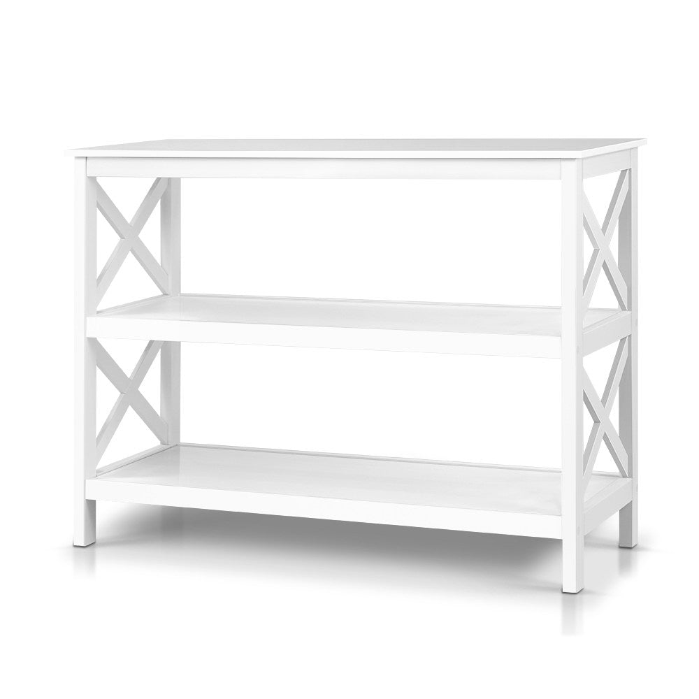 Hall Tables Artiss Wooden Storage Console Table White