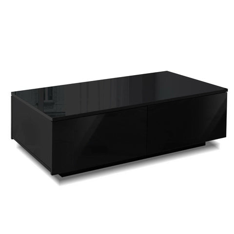 Bedside Tables Artiss Modern Coffee Table 4 Storage Drawers High Gloss Living Room Furniture Black