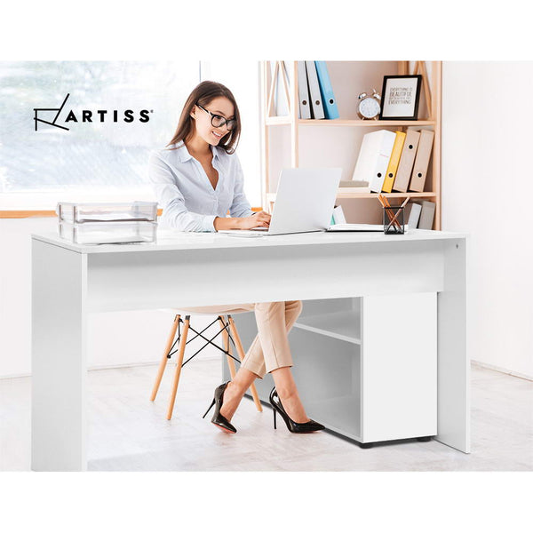 Home Office Desks Artiss Office Computer Desk Corner Study Table Workstation Bookcase Storage