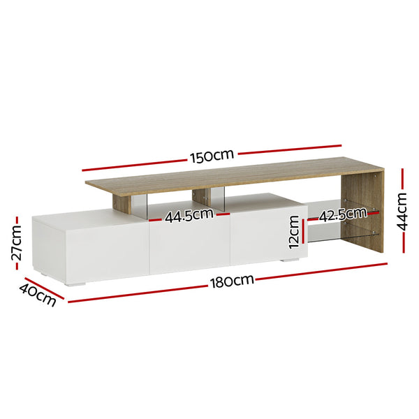 TV Stands & Entertainment Units Artiss Tv Cabinet Entertainment Unit Stand Furniture With Drawers 180Cm Wood