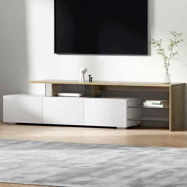 Artiss Tv Cabinet Entertainment Unit Stand Furniture With Drawers 180Cm Wood