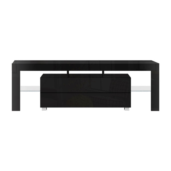 TV Stands & Entertainment Units Artiss Tv Cabinet Entertainment Unit Stand Rgb Led Gloss Furniture 160Cm Black