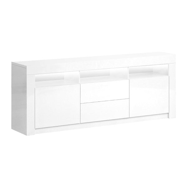 TV Stands & Entertainment Units Artiss Tv Cabinet Entertainment Unit Stand Rgb Led Gloss Drawers 160Cm White