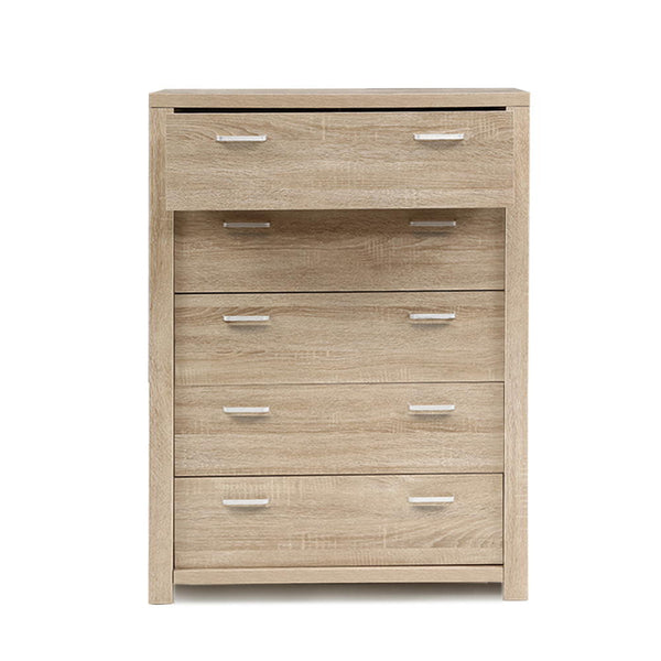 Dressers & Chests of Drawers Artiss 5 Chest Of Drawers Tallboy Dresser Table Bedroom Storage Cabinet