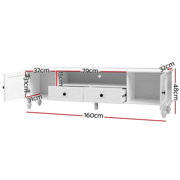 TV Stands & Entertainment Units Artiss Tv Cabinet Entertainment Unit Stand French Provincial Storage 160Cm Kubi