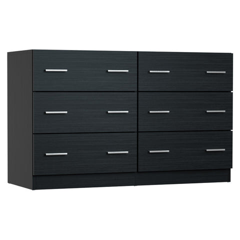 Dressers & Chests of Drawers Artiss 6 Chest Of Drawers Cabinet Dresser Table Tallboy Lowboy Storage Black